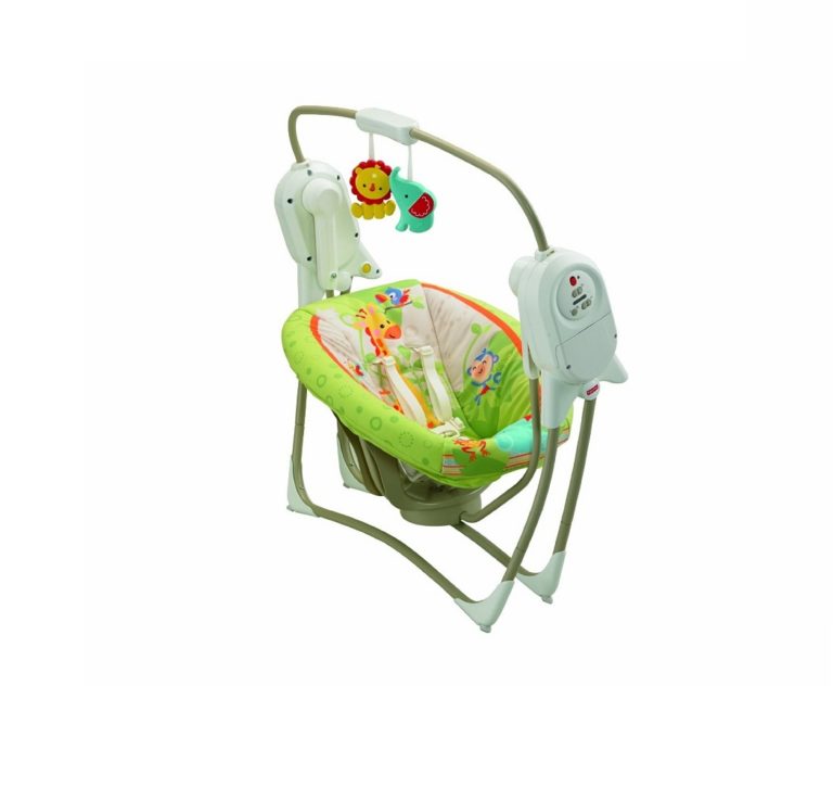 Fisher price переносное кресло качели друзья из тропического леса ccn92